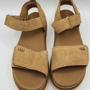 UGG Womens Goldenstar Flat Platform Lug Sole Sandals NEW!  NIB! size 8 1/2"